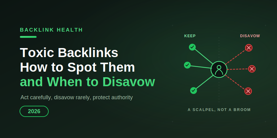Toxic Backlinks: How to Identify Them and When to Disavow